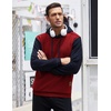 image:imageCOOFANDY Mens Hooded Sweatshirt Casual Long Sleeve Drawstring Waffle Knit Pullover HoodiesPat7rednavy Blue
