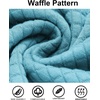 image:imageCOOFANDY Mens Hooded Sweatshirt Casual Long Sleeve Drawstring Waffle Knit Pullover HoodiesSky Blue