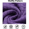 image:imageCOOFANDY Mens Hooded Sweatshirt Casual Long Sleeve Drawstring Waffle Knit Pullover HoodiesViolet