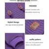 image:imageCOOFANDY Mens Hooded Sweatshirt Casual Long Sleeve Drawstring Waffle Knit Pullover HoodiesViolet