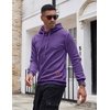 image:imageCOOFANDY Mens Hooded Sweatshirt Casual Long Sleeve Drawstring Waffle Knit Pullover HoodiesViolet