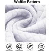 image:imageCOOFANDY Mens Hooded Sweatshirt Casual Long Sleeve Drawstring Waffle Knit Pullover HoodiesWhite