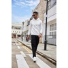 image:imageCOOFANDY Mens Hooded Sweatshirt Casual Long Sleeve Drawstring Waffle Knit Pullover HoodiesWhite