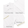 image:imageCOOFANDY Mens Knit Button Down Shirt 2025 Vintage Short Sleeve Polo Shirt Casual Beach TopsWhite