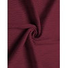 image:imageCOOFANDY Mens Knit Button Down Shirt 2025 Vintage Short Sleeve Polo Shirt Casual Beach TopsWine Red
