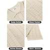image:imageCOOFANDY Mens Knit Button Down Shirt Short Sleeve Vintage Polo Shirts Summer Casual Beach TopsBeige