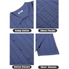 image:imageCOOFANDY Mens Knit Button Down Shirt Short Sleeve Vintage Polo Shirts Summer Casual Beach TopsDeep Blue