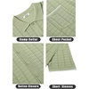 image:imageCOOFANDY Mens Knit Button Down Shirt Short Sleeve Vintage Polo Shirts Summer Casual Beach TopsLight Greenwhite