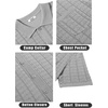 image:imageCOOFANDY Mens Knit Button Down Shirt Short Sleeve Vintage Polo Shirts Summer Casual Beach TopsLight Grey