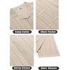 image:imageCOOFANDY Mens Knit Button Down Shirt Short Sleeve Vintage Polo Shirts Summer Casual Beach TopsLight Khaki