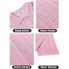 image:imageCOOFANDY Mens Knit Button Down Shirt Short Sleeve Vintage Polo Shirts Summer Casual Beach TopsLight Pink