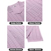 image:imageCOOFANDY Mens Knit Button Down Shirt Short Sleeve Vintage Polo Shirts Summer Casual Beach TopsPink