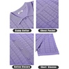 image:imageCOOFANDY Mens Knit Button Down Shirt Short Sleeve Vintage Polo Shirts Summer Casual Beach TopsPurple