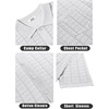 image:imageCOOFANDY Mens Knit Button Down Shirt Short Sleeve Vintage Polo Shirts Summer Casual Beach TopsWhite