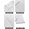 image:imageCOOFANDY Mens Knit Button Down Shirt Short Sleeve Vintage Polo Shirts Summer Casual Beach TopsWhitebrown