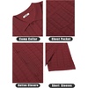 image:imageCOOFANDY Mens Knit Button Down Shirt Short Sleeve Vintage Polo Shirts Summer Casual Beach TopsWine Red
