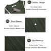 image:imageCOOFANDY Mens Knit Button Down Shirt Vintage Short Sleeve Polo Shirts Casual Beach TopsArmy Green