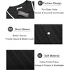 image:imageCOOFANDY Mens Knit Button Down Shirt Vintage Short Sleeve Polo Shirts Casual Beach TopsBlack