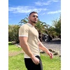 image:imageCOOFANDY Mens Knit Button Down Shirt Vintage Short Sleeve Polo Shirts Casual Beach TopsCream  White