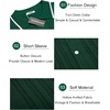 image:imageCOOFANDY Mens Knit Button Down Shirt Vintage Short Sleeve Polo Shirts Casual Beach TopsGreen