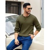 image:imageCOOFANDY Mens Knit Henley Sweater Long Sleeve Button Down Fall Sweaters and PulloversArmy Green