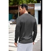 image:imageCOOFANDY Mens Knit Polo Long Sleeve Collared Sweater Polo Business Casual Polos with PocketDark Gray