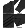image:imageCOOFANDY Mens Knit Polo Long Sleeve Polos Sweater Causal Collared Golf Sweaters Fashion Business Dress PulloverAblack