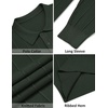image:imageCOOFANDY Mens Knit Polo Long Sleeve Polos Sweater Causal Collared Golf Sweaters Fashion Business Dress PulloverArmy Green