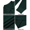 image:imageCOOFANDY Mens Knit Polo Long Sleeve Polos Sweater Causal Collared Golf Sweaters Fashion Business Dress PulloverGreen
