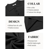 image:imageCOOFANDY Mens Knit Polo Shirt Short Sleeve Vintage Textured Casual Golf Shirts Summer Beach TopBlack