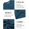 image:imageCOOFANDY Mens Knit Polo Shirt Short Sleeve Vintage Textured Casual Golf Shirts Summer Beach TopBlue