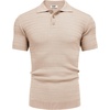 image:imageCOOFANDY Mens Knit Polo Shirt Short Sleeve Vintage Textured Casual Golf Shirts Summer Beach TopKhaki