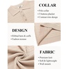 image:imageCOOFANDY Mens Knit Polo Shirt Short Sleeve Vintage Textured Casual Golf Shirts Summer Beach TopKhaki