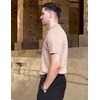 image:imageCOOFANDY Mens Knit Polo Shirt Short Sleeve Vintage Textured Casual Golf Shirts Summer Beach TopKhaki