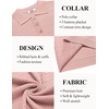 image:imageCOOFANDY Mens Knit Polo Shirt Short Sleeve Vintage Textured Casual Golf Shirts Summer Beach TopPink