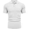 image:imageCOOFANDY Mens Knit Polo Shirt Short Sleeve Vintage Textured Casual Golf Shirts Summer Beach TopWhite