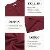 image:imageCOOFANDY Mens Knit Polo Shirt Short Sleeve Vintage Textured Casual Golf Shirts Summer Beach TopWine Red