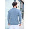 image:imageCOOFANDY Mens Knit Polo Shirts Casual Long Sleeve Classic Polo Shirts Button Down Golf ShirtsBlue