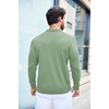 image:imageCOOFANDY Mens Knit Polo Shirts Casual Long Sleeve Classic Polo Shirts Button Down Golf ShirtsGreen