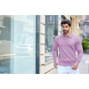 image:imageCOOFANDY Mens Knit Polo Shirts Casual Long Sleeve Classic Polo Shirts Button Down Golf ShirtsLilac Purple