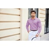image:imageCOOFANDY Mens Knit Polo Shirts Casual Long Sleeve Classic Polo Shirts Button Down Golf ShirtsLilac Purple