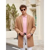 image:imageCOOFANDY Mens Knit Polo Shirts Casual Long Sleeve Classic Polo Shirts Button Down Golf ShirtsPink