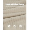 image:imageCOOFANDY Mens Knit Polo Shirts Casual Long Sleeve Classic Polo Shirts Button Down Golf ShirtsRibbed Cream