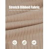 image:imageCOOFANDY Mens Knit Polo Shirts Casual Long Sleeve Classic Polo Shirts Button Down Golf ShirtsRibbed Khaki