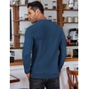 image:imageCOOFANDY Mens Knit Polo Shirts Long Sleeve Sweater Polo Lightweight Fashion Casual Collared ShirtsDark Blue