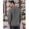 image:imageCOOFANDY Mens Knit Polo Shirts Long Sleeve Sweater Polo Lightweight Fashion Casual Collared ShirtsDark Grey