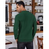 image:imageCOOFANDY Mens Knit Polo Shirts Long Sleeve Sweater Polo Lightweight Fashion Casual Collared ShirtsGreen