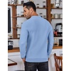 image:imageCOOFANDY Mens Knit Polo Shirts Long Sleeve Sweater Polo Lightweight Fashion Casual Collared ShirtsLight Blue