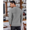 image:imageCOOFANDY Mens Knit Polo Shirts Long Sleeve Sweater Polo Lightweight Fashion Casual Collared ShirtsLight Grey