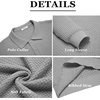image:imageCOOFANDY Mens Knit Polo Shirts Long Sleeve Sweater Polo Lightweight Fashion Casual Collared ShirtsLight Grey
